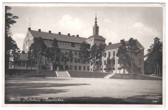 326   Alviks Folkskola, Äppelviken.