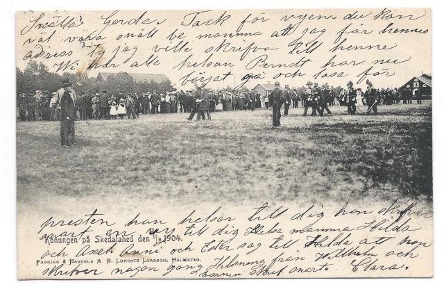 Konungen på Skedalahed den 9/9 1904