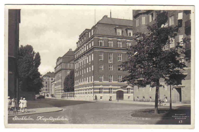 43   Stockholm. Krigshögskolan.