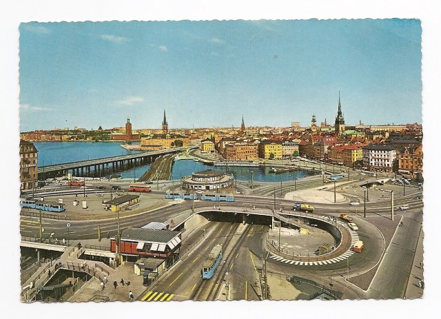 962-5 STOCKHOLM - Slussen, utsikt från Katarinahissen