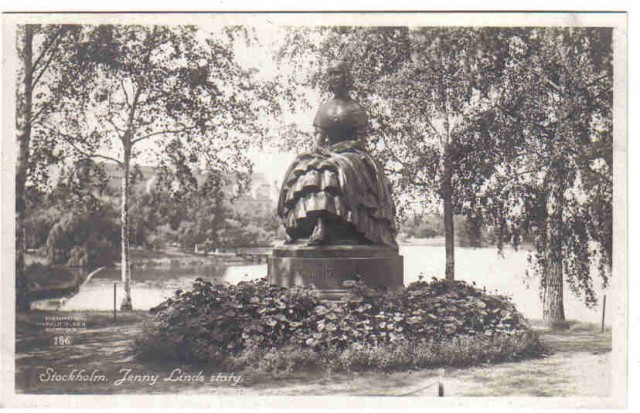 186   Stockholm. Jenny Linds staty.