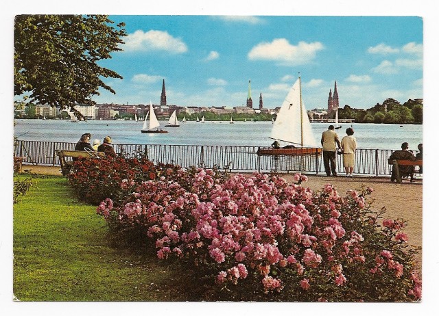 920-26 HAMBURG - Partie an der Aussenalster