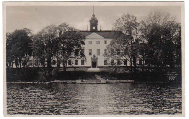 203   Stockholm. Ulriksdals slott vid Edsviken