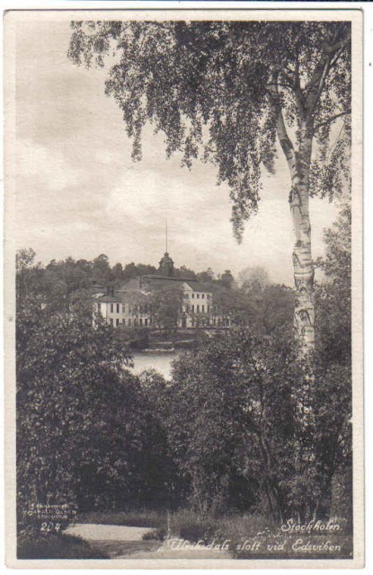 204   Stockholm. Ulriksdals slott vid Edsviken