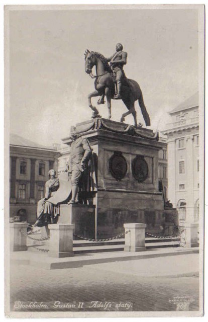 205   Stockholm. Gustav II Adolfs staty.