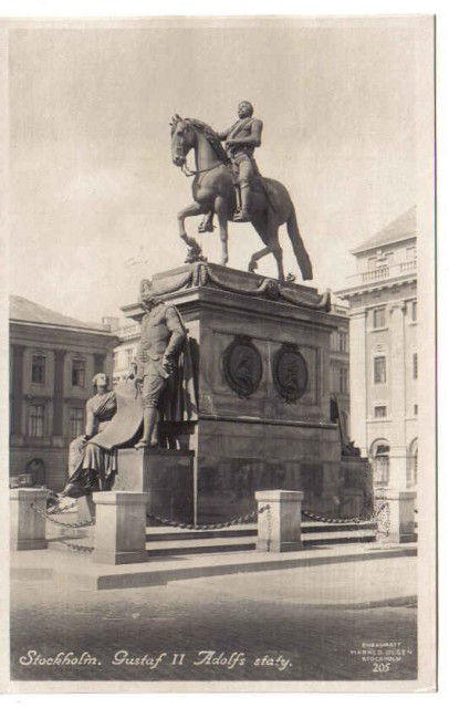 205   Stockholm. Gustaf  II Adolfs staty.