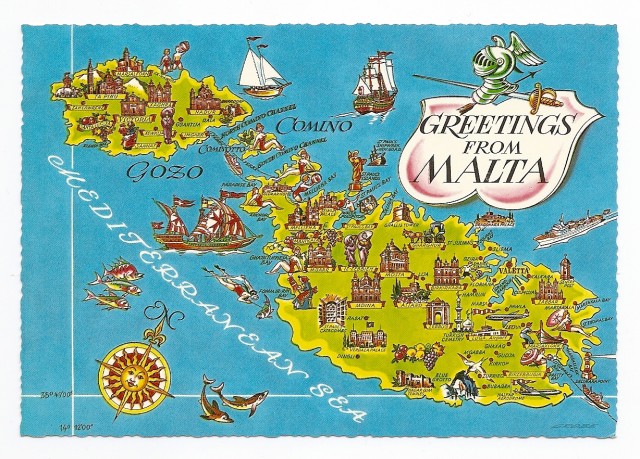 783-61 MALTA - Map