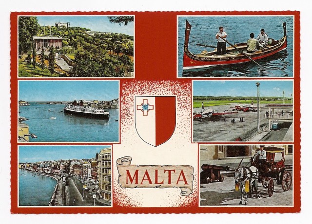 783-64 MALTA - many picture postcard