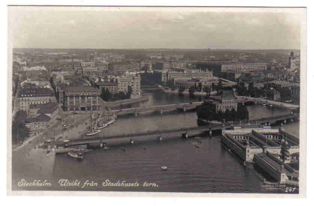 241   Stockholm. Utsikt från Stadshusets torn.