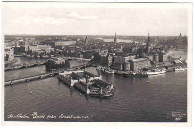 243   Stockholm. Utsikt från Stadshusets torn.