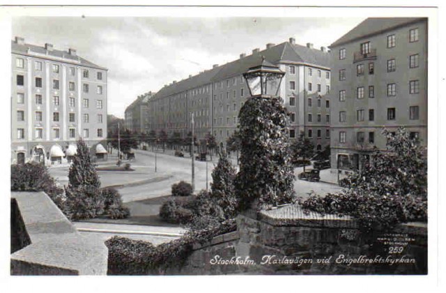 259   Stockholm. Karlavägen vid Engelbrektskyrkan.