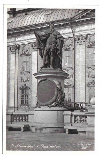 281   Stockholm. Gustaf Vasa statyn.