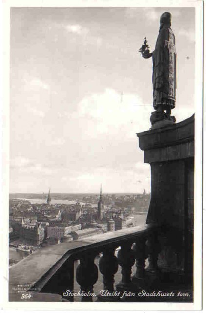 364   Stockholm. Utsikt från Stadshusets torn.