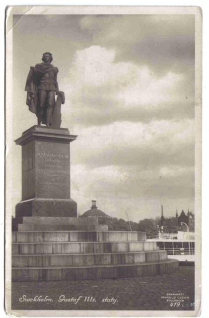419   Stockholm. Gustaf IIIs. staty.